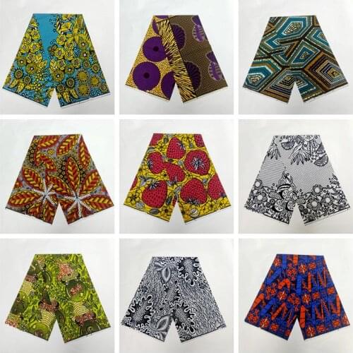 Ankara Wax Material Print 100% Cotton 2020 African pagne Wax Fabric Direct Selling Veritable Sales New Veritable Wax 6yard/lot