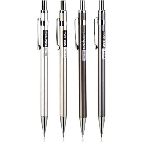 0.7mm 4pcs Automatic Pencil Professional Sketch Drawing Mechanical Penci Student Press Pen Office l School Supplies Stationery