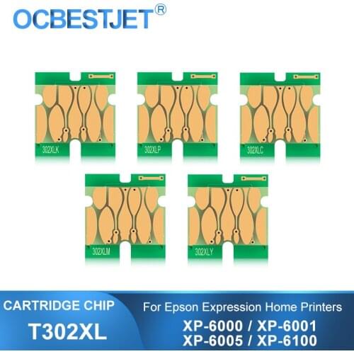 302XL T302XL Ink Cartridge Chip For Epson Expression Premium XP-6000 XP6000 XP-6001 XP6001 XP-6005 XP6005 XP-6100 XP6100 Printer