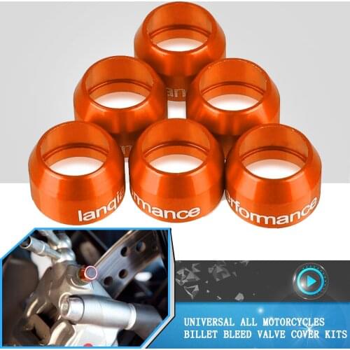 For 1190 RC8 R 1290 Super Adventure R 2017-2020 Motorcycle Supermoto 950/990 SMR/SMT Universal Billet Bleed Valve Cover Kit