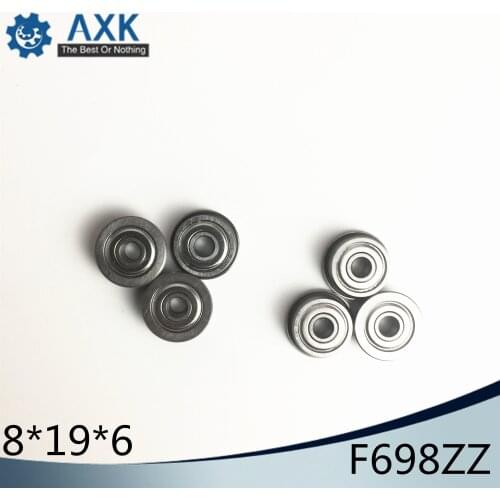 F698ZZ Bearing ABEC-5 (10PCS) 8*19*6 mm Flanged F698Z Ball Bearings F698 ZZ F619/8ZZ