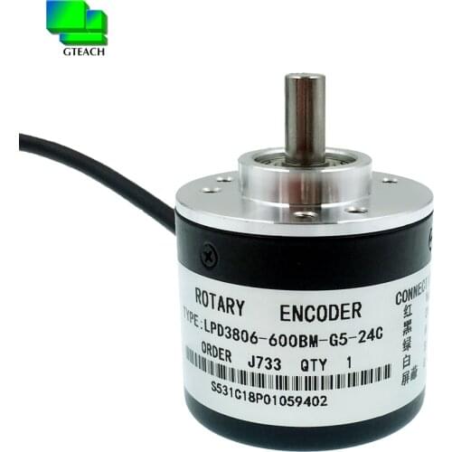 LPD3806-600BM-G5-24C Pulse Solid Shaft AB Phase Incremental Photoelectric Rotary Encoder NP