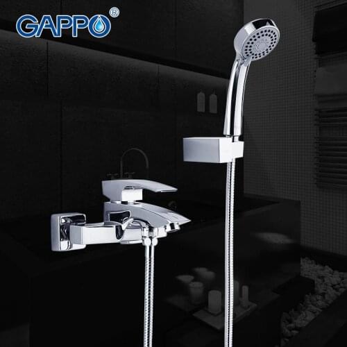 GAPPO 1set Bathroom sink faucet torneira Brass body bathtub sink Tap mixer Cold Hot water restroom faucet in hand shower GA3007