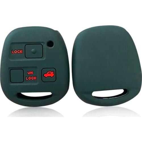Key Case For Lexus RX LS GX SC Silicone Car Key Cover Case For Toyota Yaris Avensis Camry Corolla Remote Key Fob Case CarStyling