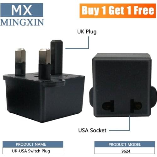 Buy one get one free INTERNATIONAL ELECTRIC Plug EU Adapter US FOR THE UNITED KINGDOM Plug Adapter Travel Charger Converter