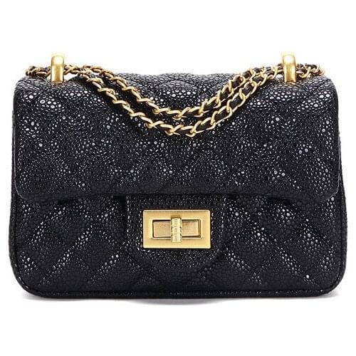 Hot Sale Small Women Bag Gold Chain Shoulder Bags Quality PU Leather Shoulder Bags Ladies Wild Bag Wholesale Purses and Handbags