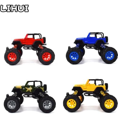 Alloy Diecast Jeeps Wrangler Vehicles Off Road Climbing Car Toys for Children Desert Buggy Inertial Car Model Toy Gifts for Boys
