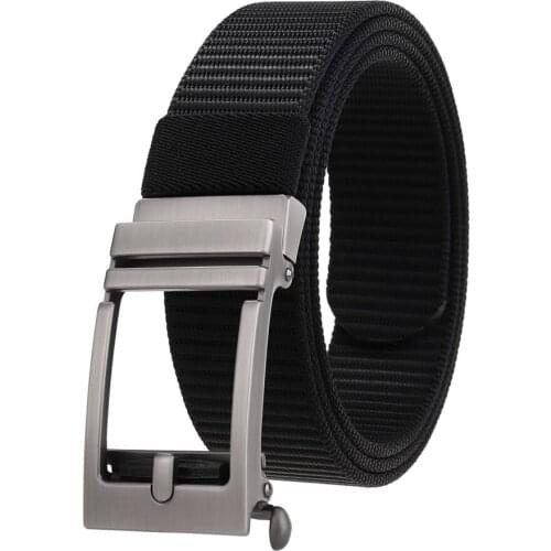 Mens Vintage Belt Mens Nylon Leather Belt Toothless Buckle Belt Waistband Male Width:3.4cm Length:120cm