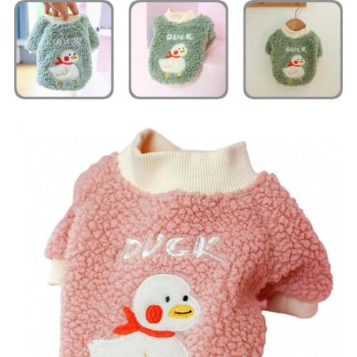 Soft Beautiful Pet Dog Short Sleeve Shirt Outfit Non-allergic Dog Costume Round Neck for Autumn