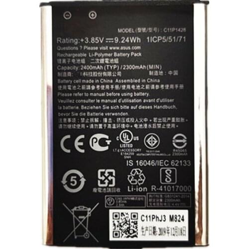New High Capacity C11P1428 Phone Battery For ASUS ZenFone2 Laser 5" ZE500KL ZE500KG Z00ED 2400mAh