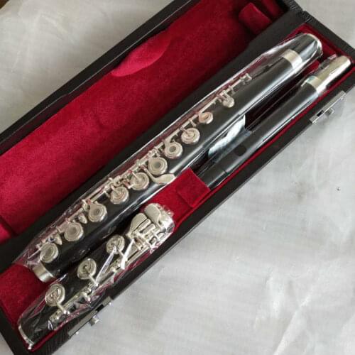 Excellent ebony flute C key 17 Open hole Low B/wooden flute