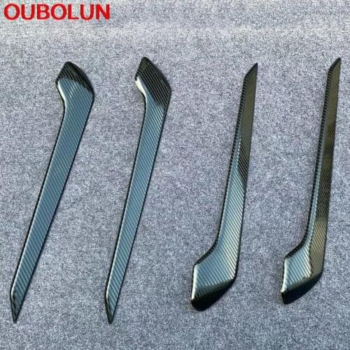 OUBOLUN For Toyota RAV4 RAV 4 2019 2020 Inner Door Handle Panel Moulding Cover Trim Interior Accessories Styling Stainless Steel