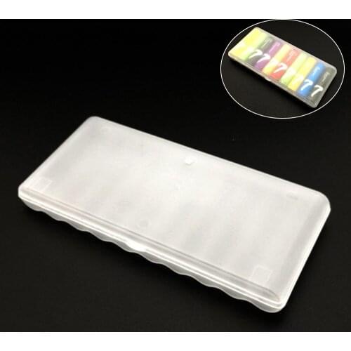 Plastic Battery Storage Box Hard Container Case Cover for 10Pcs AAA Battery Portable Organizer Box PP Lithium Battery Case