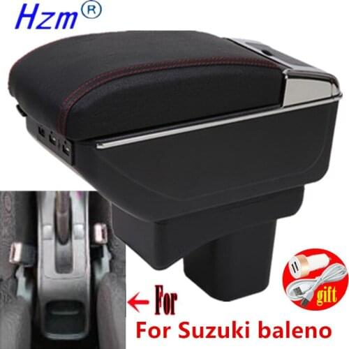 For Suzuki baleno Armrest box Retrofit parts Car special Armrest Center Storage box car accessories Interior special With USB