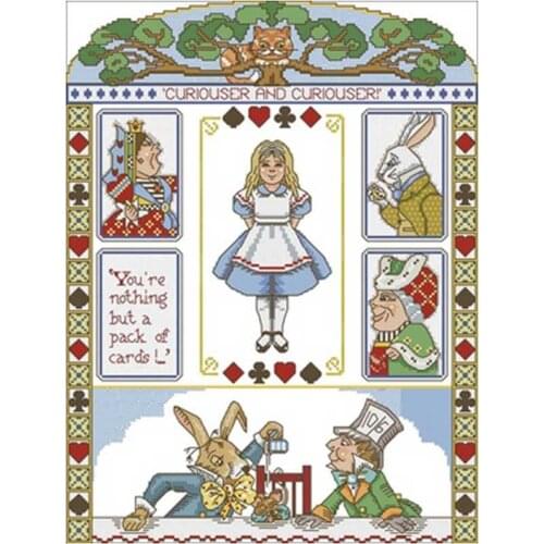 Poker patterns Counted Cross Stitch 11CT 14CT 18CT DIY wholesale Chinese Cross Stitch Kits Embroidery Needlework Sets