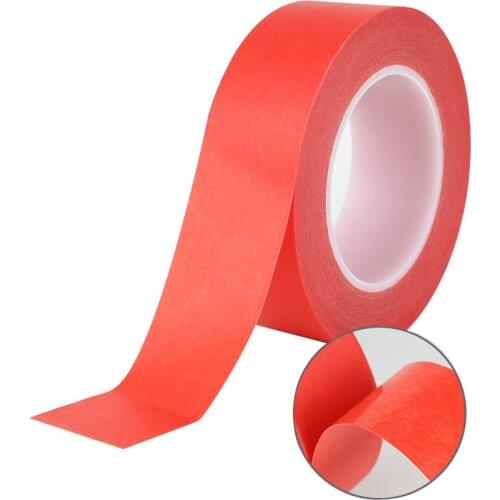 Custom Red Crepe Paper High Temperature Spray Painting Masking Tape