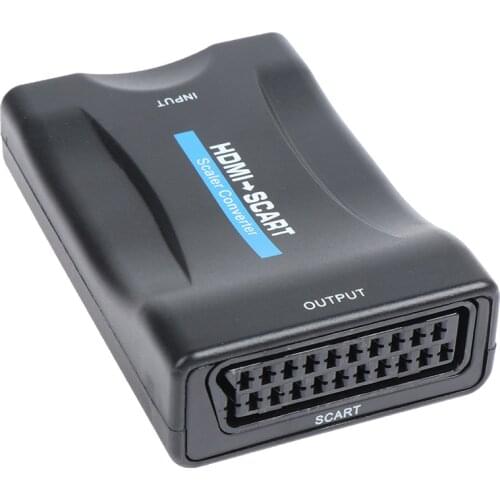 1pcs 1080P HDMI to SCART Video Converter SCART to HDMI AV Signal Adapter HD Receiver
