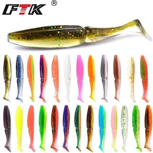 FTK Fishing Lure 90mm 105mm Astringency Silicone Wobbler Bass Artificial Bait Odor Attractant Fishing Soft Lure