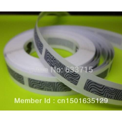 Size 6mm * 36mm USD106 /14000 pieces zebra roll scratch label sticker