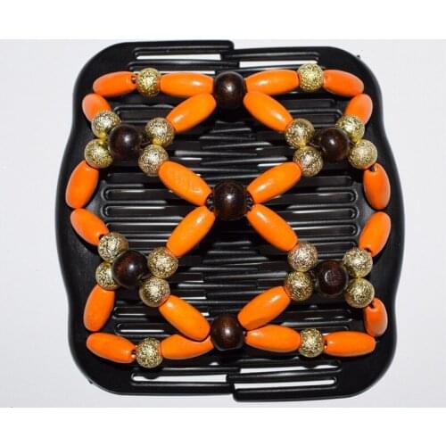 Standard comb brown orange golden beads 20pcs/lot magic comb