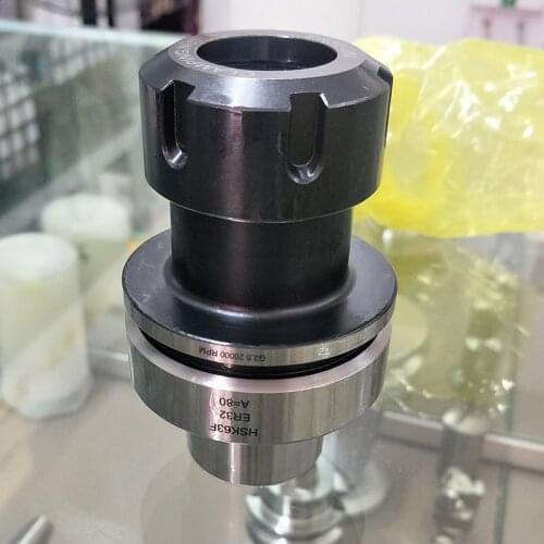 Precision 0.002 HSK63F ER32 ER40 80L collet chuck high speed tools holder CNC lathe mill FOR Wood working machine Milling