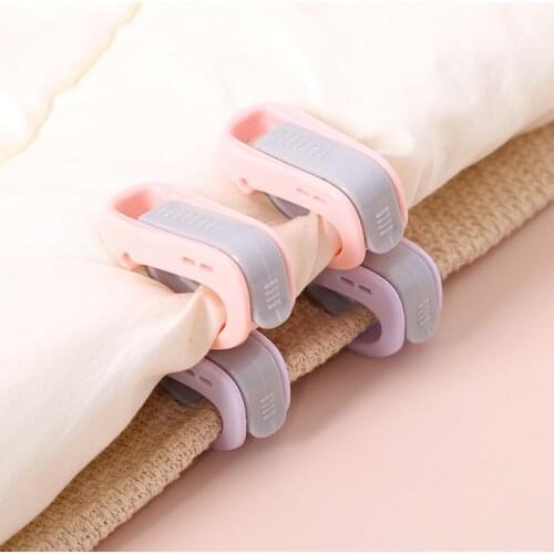 1PC Non-slip Clips for Bed Sheet Duvet Covers Quilt Sheet Holder Bed Sheet Clips Plastic Quilt Blankets Fastener Home Decor