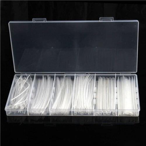 150pcs Assorted Heat Shrink Tubing Sleeves Transparent Polyolefin 2:1 Shrinkable Tube Electrical Wrap Wire Cable Sleeving Set