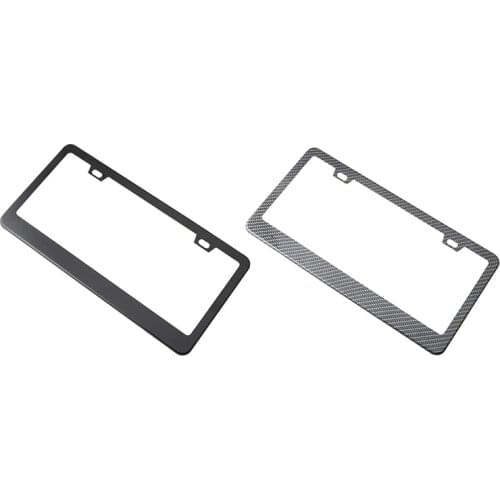 2Pcs US Specification License Plate Frame License Plate Frame Bracket with Standard Screw Kits