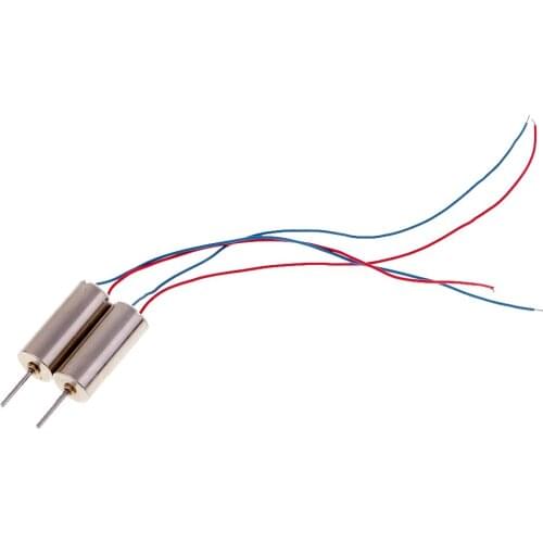 2 Pcs Coreless Motor RC Airplane Helicopter Diy Drone Toy DC 3.7V 45000Rpm