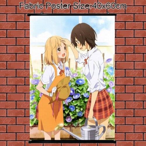 Anime Poster Asagao To Kase-san Morning Glory Wall Scroll Painting Art Prints Home Room Decoration 60*40 90*60