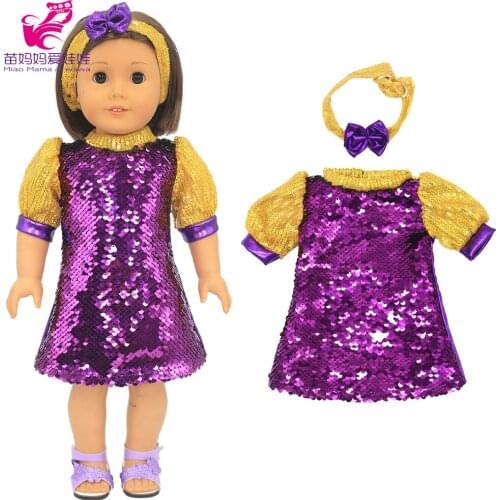 Bebe Doll dress blanket 18 Inch Doll jeans dress doll acessories baby Girl Gift