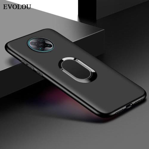 For Xiaomi POCO X3 Case Magnetic Ring Holder Soft TPU Phone Cover for Xiaomi POCO X3 NFC Back Cover Stand Shell Silicone
