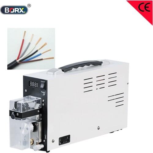 Pure electric induction peeling machine 0.03-4.0mm square wire stripping machine for loose solid core wire single strand strip