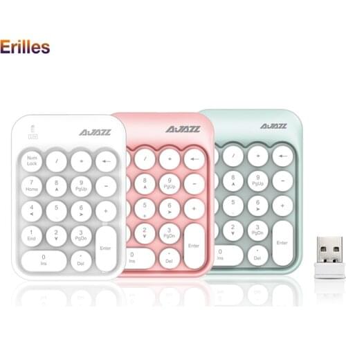 2020 NEW 18 Keys Bluetooth-compatible Numeric Keyboard Mini Portable Digital Keyboard PC laptop Accounting tasks Pink Keyboard