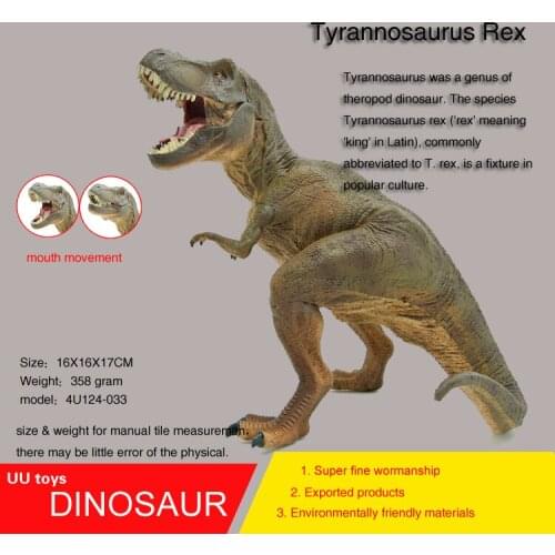 Hot toys figure dark green Tyrannosaurus Rex high Simulation model Jurassic dinosaur toys action figure Gift toys for children