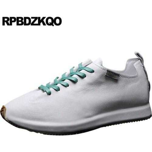 Real Leather Designer Latest Footwear Fashion White 2021 Sneakers Runway Yellow Trainers Casual Stylish Shoes Brand Men Spring