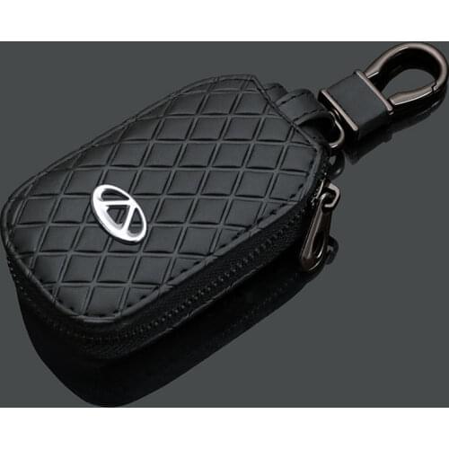 For Chery Tiggo 8 Leather Car Key Case For Chery ARRIZO 3 7 Chery E3 E5 Bonus With Logo Cover Keychain Bag 2021