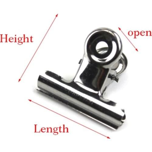 Stainless Steel Metal Clips Note Memo Menu List Paper Label Holder Binder Clip Note Picture Holder Clamp Binder Ticket Snap