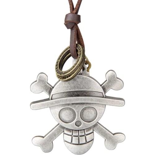 Cute woman jewelry statement necklaces pendants leather rope collares mujer choker colar Alloy skull necklace men gargantilha