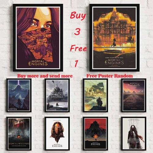 Mortal Engines Poster Movie Poster Retro Poster Car Poster Movie Poster Classic poster vintage Frameless