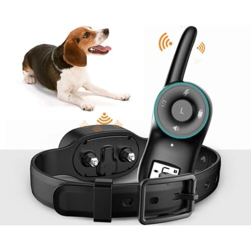 Dog Shock Collar with Remote for Small Large Dogs Training Clicker Sound, Vibration & Shock Rechargeable Electric Collar