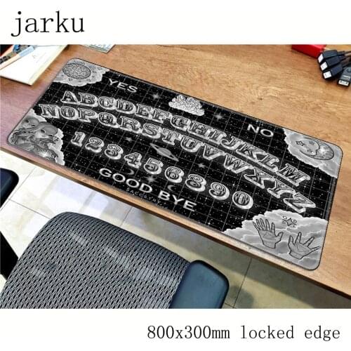Ouija board mouse pad gamer accessories 800x300mm notbook mouse mat large gaming mousepad HD print pad mouse PC desk padmouse