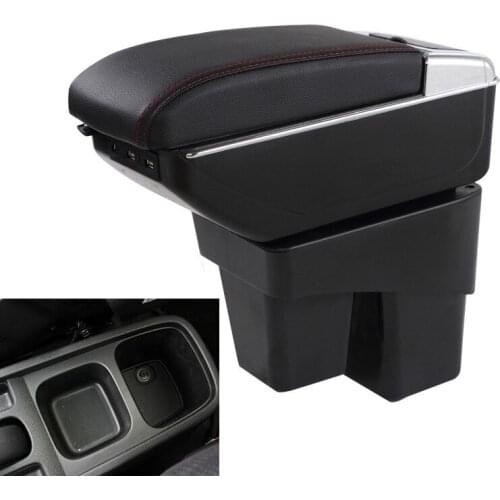 Centre Console Storage Box Armrest For Honda Fit Jazz 2008-2013 Arm Rest Rotatable 2009 2010 2011 2012