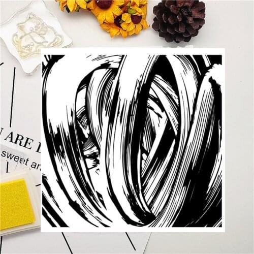 14*14CM Wind Texture Transparent Clear Stamps / Silicone Seals Roller Stamp For DIY Scrapbooking Photo Album/Card Making