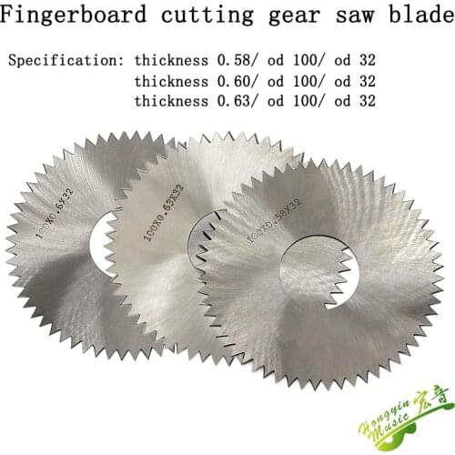 Guitar fretboard cutter gear saw blade any string length can be machined guitar making equipment for special macro instruments