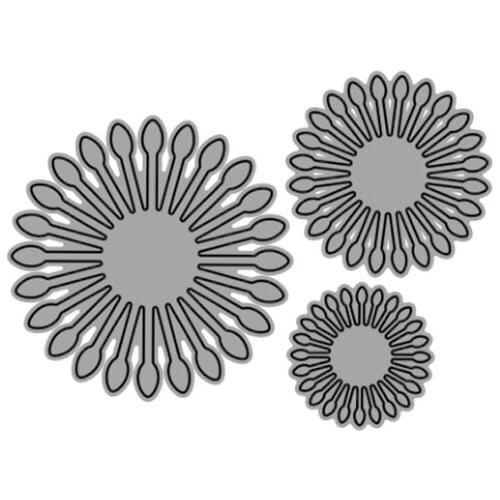 Cutting Dies Symmetrical Petal Shape For DIY Scrapbooking Embossing Album Paper Cards Dies 2021 New