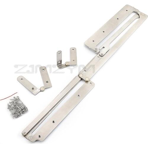180 Degrees Full Access Folding Door System Bifolding Door Hardware Accessories Sliding Barn Door Stainless Steel 1 Set