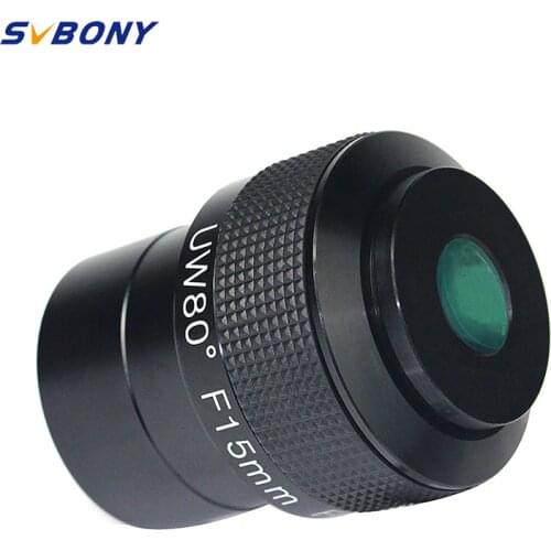 SVBONY Eyepieces Telescope Eyepiece 2" F15mm UW80 Ultra Wide Angle 80-Deg Ultra Wide Angle FMC Eyepiece for Astronomical Telesco