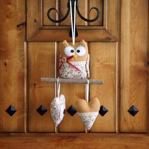 Home Decoration Owl Hanging Fabric Wall Door Decor Gift