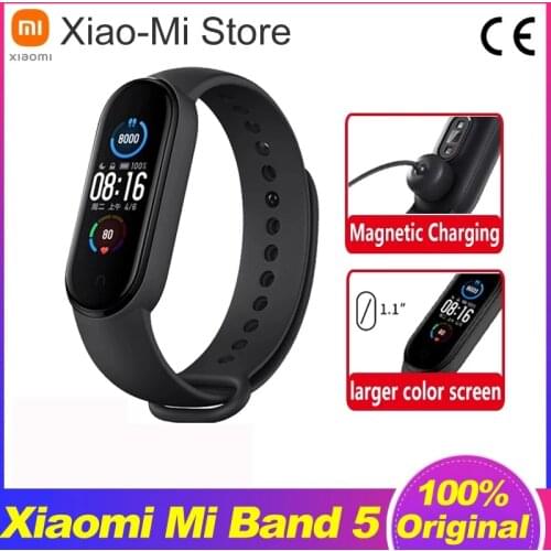 Global Version Xiaomi Mi Band 5 Smart Bracelet Color AMOLED Screen Smartband Fitness Traker Bluetooth Band 6 Sport Waterproof